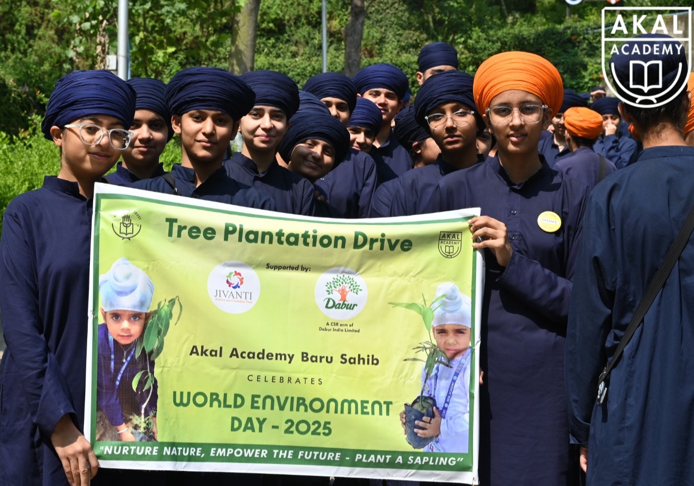 Students Planting Saplings - World Environment Day 2025